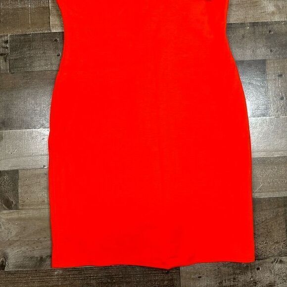 Banana Republic Women’s Size 8 Petite Sheath Bow Neck Dress Red Sleeveless - Picture 2 of 9